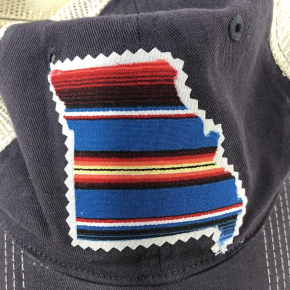 MISSOURI STATE SHAPE OUTLINE HAT CAP SNAPBACK MESH ADJUSTABLE ONE SIZE FITS MOST - Picture 4 of 10